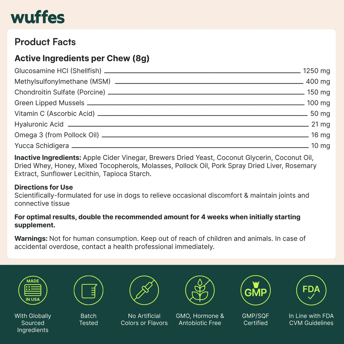 Hip & Joint Supplement Chews for Dogs